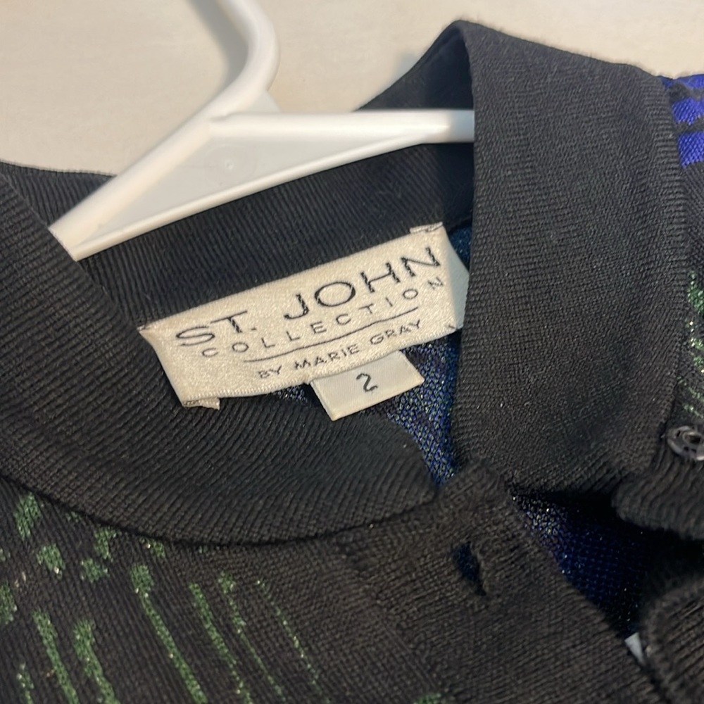 St. John collection by Marie Gray button-down cardigan jacket size 2 - Picture 7 of 10